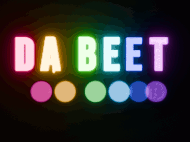 DA BEAT pulsing glow animation